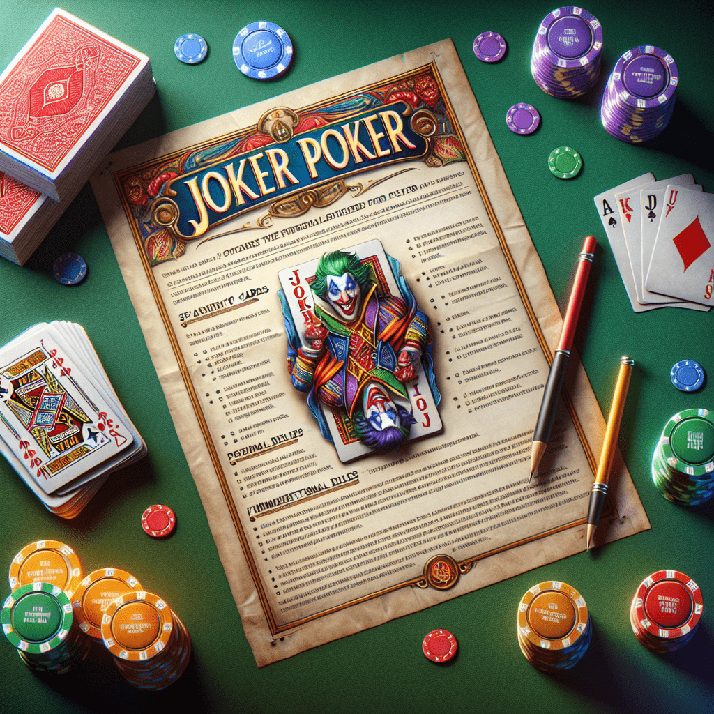 How To Play Joker Poker