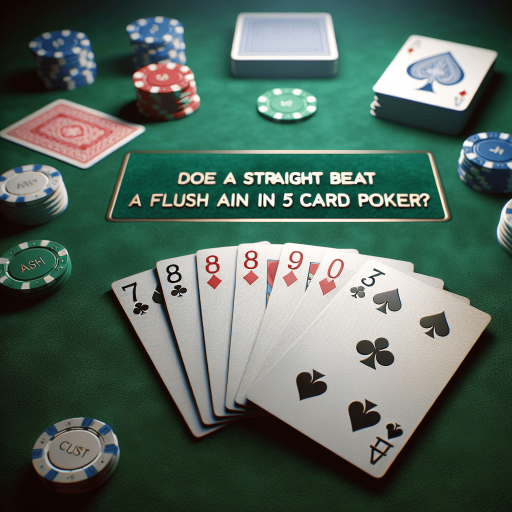 Does a straight beat a flush in 5 card poker