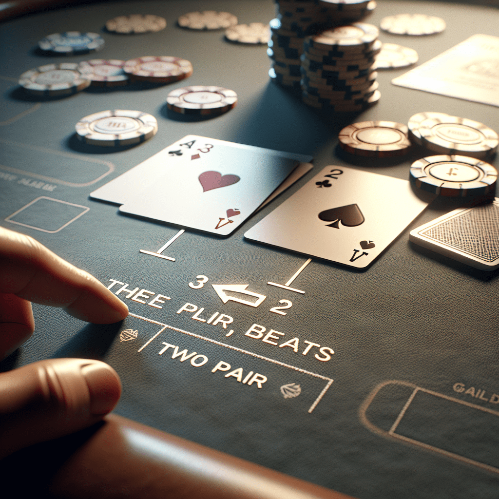 Does three pair beat two pair in poker