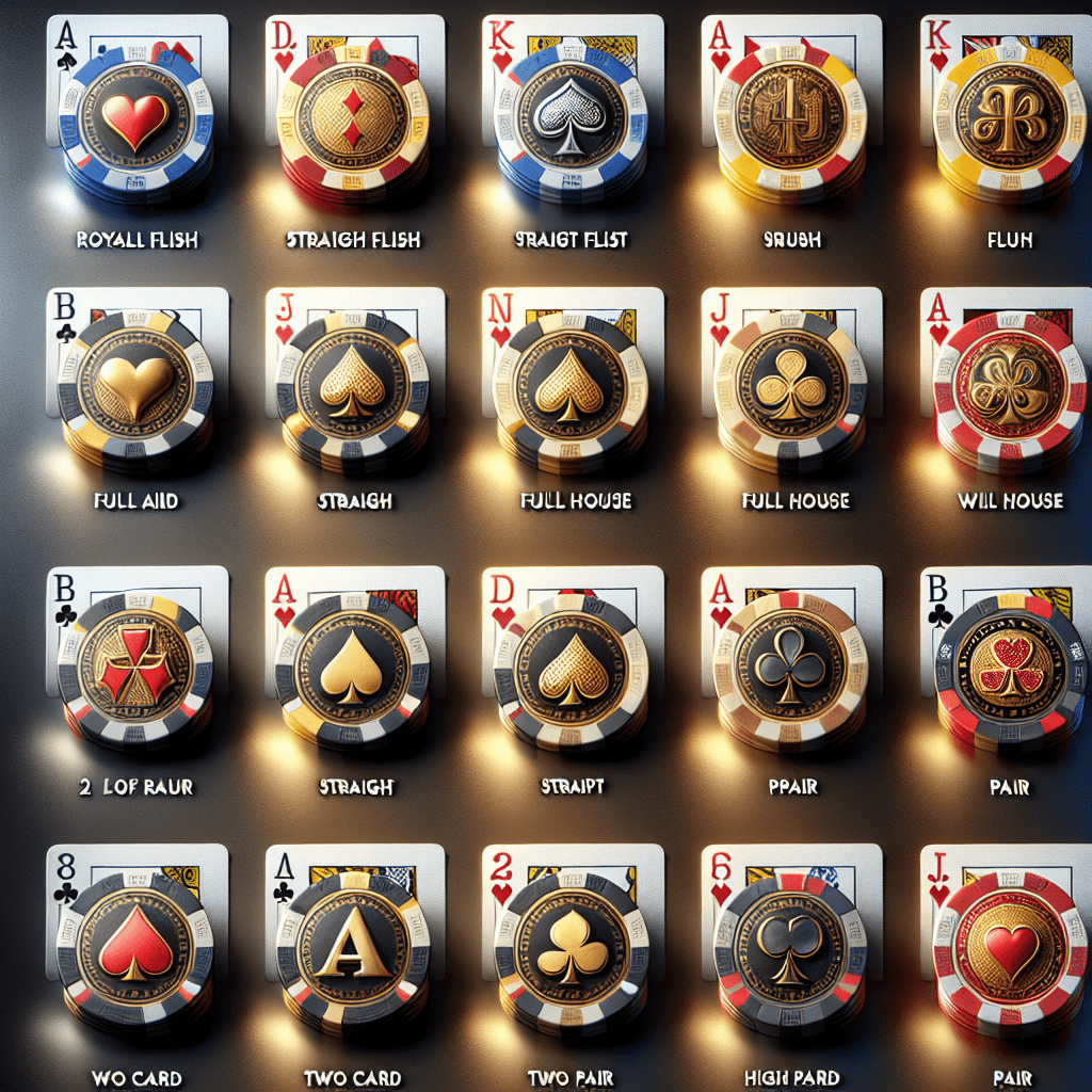 How are poker hands ranked