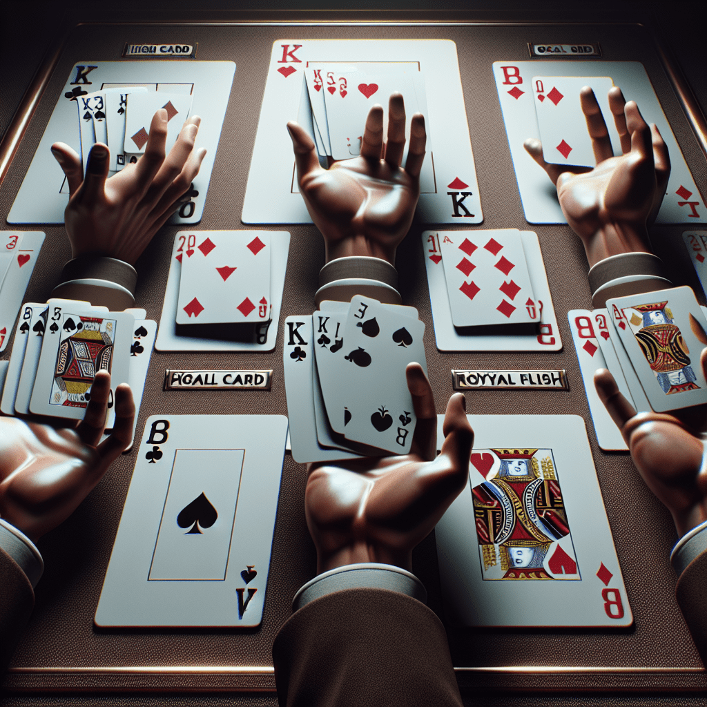 How are poker hands ranked