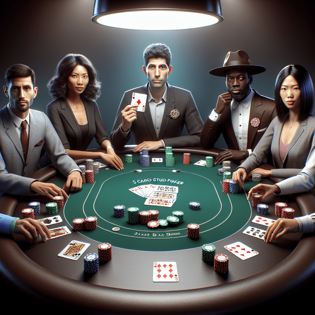 How do you play 5 card stud poker