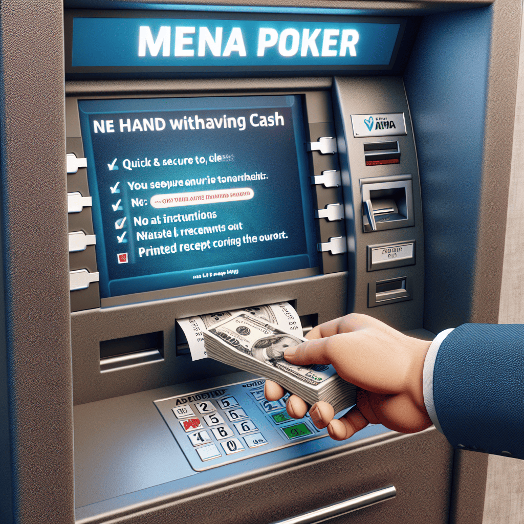 How do you withdraw money from Mena Poker Fast and Secure