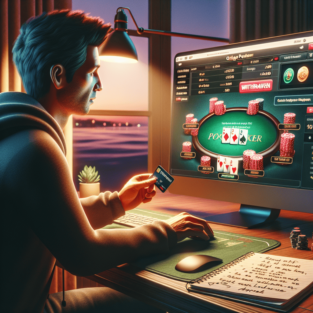 How do you withdraw money from Poker V With Minimal Effort