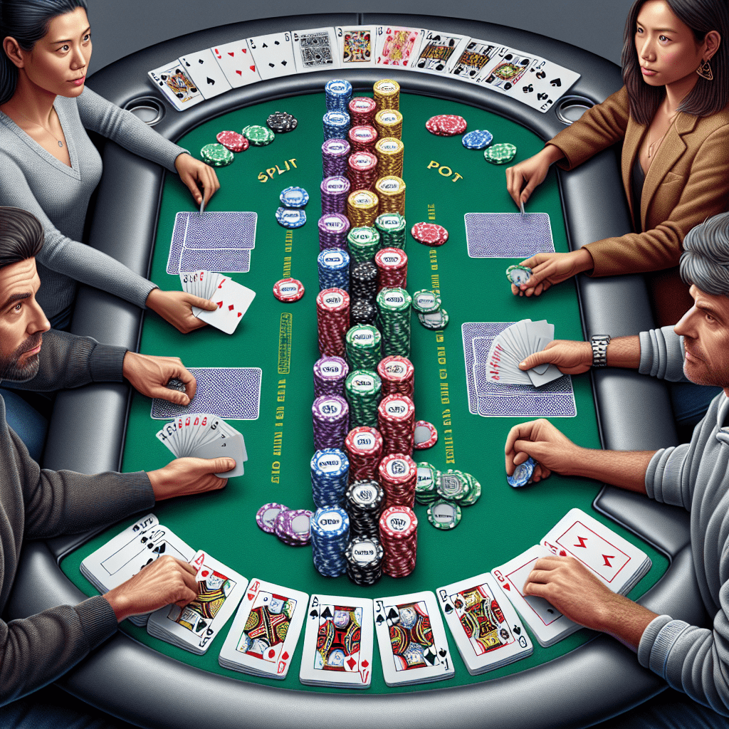 How does a split pot work in poker