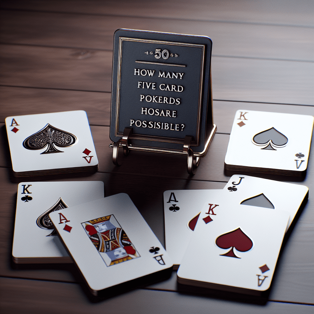 How many five card poker hands are possible