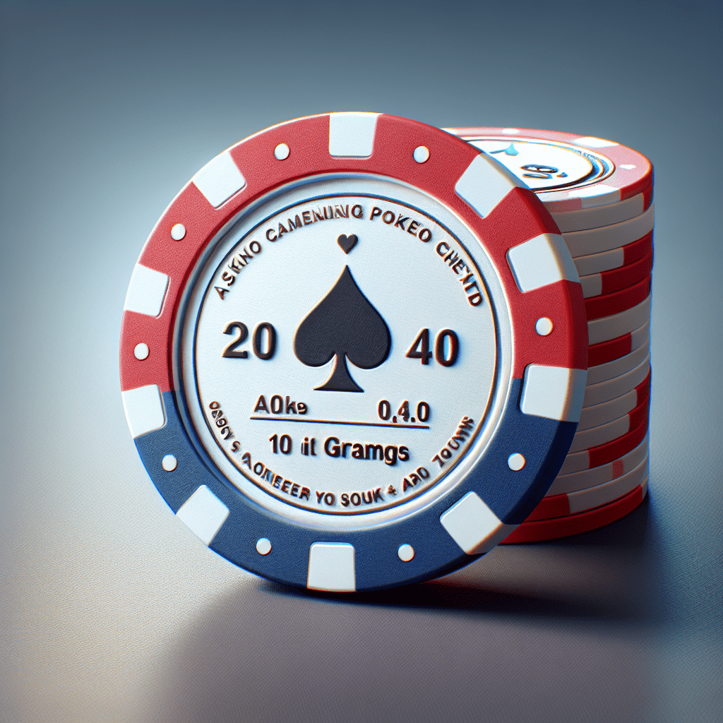 How many grams are casino poker chips