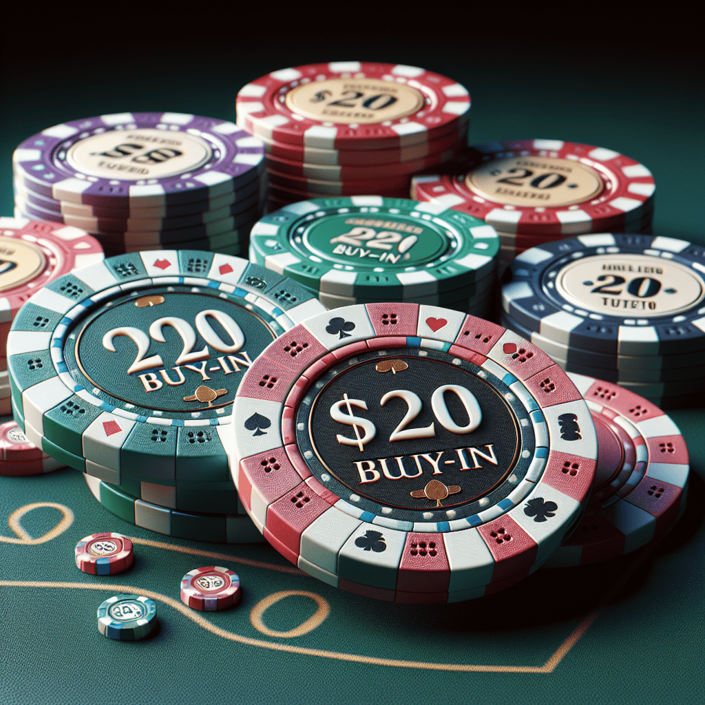How many poker chips for $20 buy in