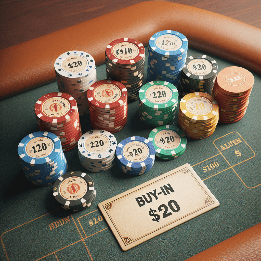 How many poker chips for $20 buy in