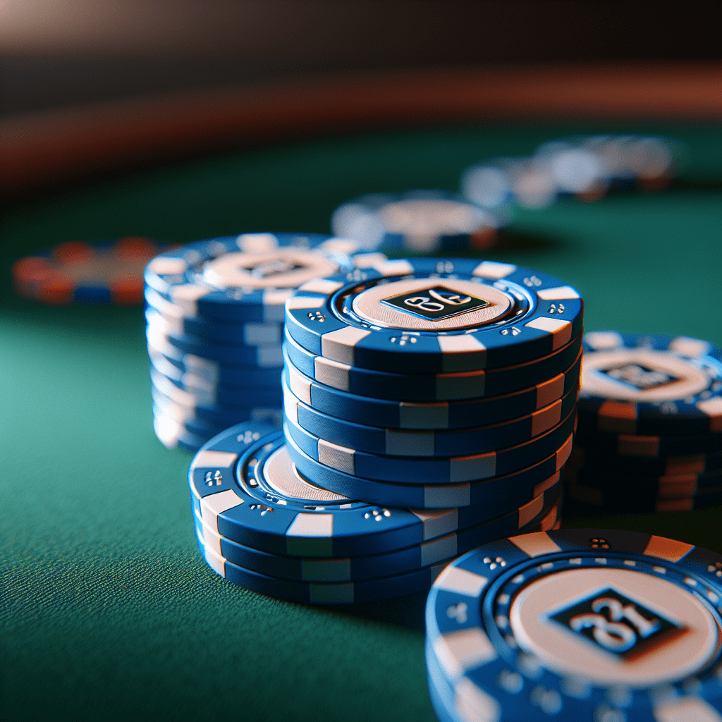 How much are blue chips worth in poker