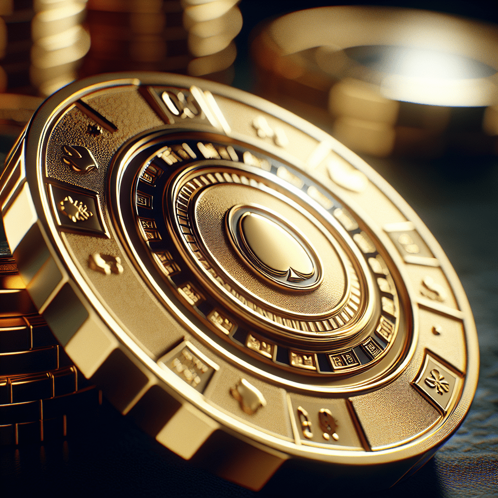 How much is a gold poker chip worth