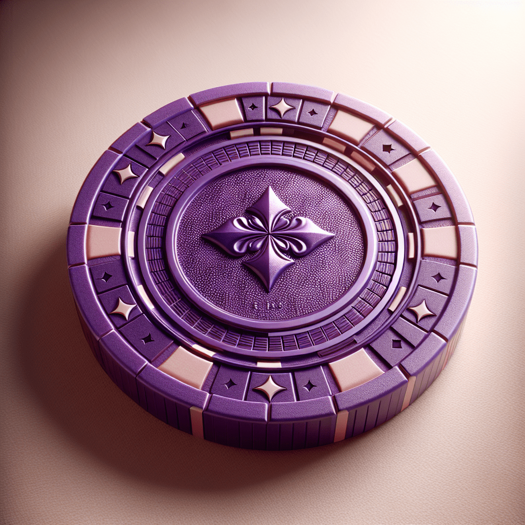 How much is a purple poker chip worth