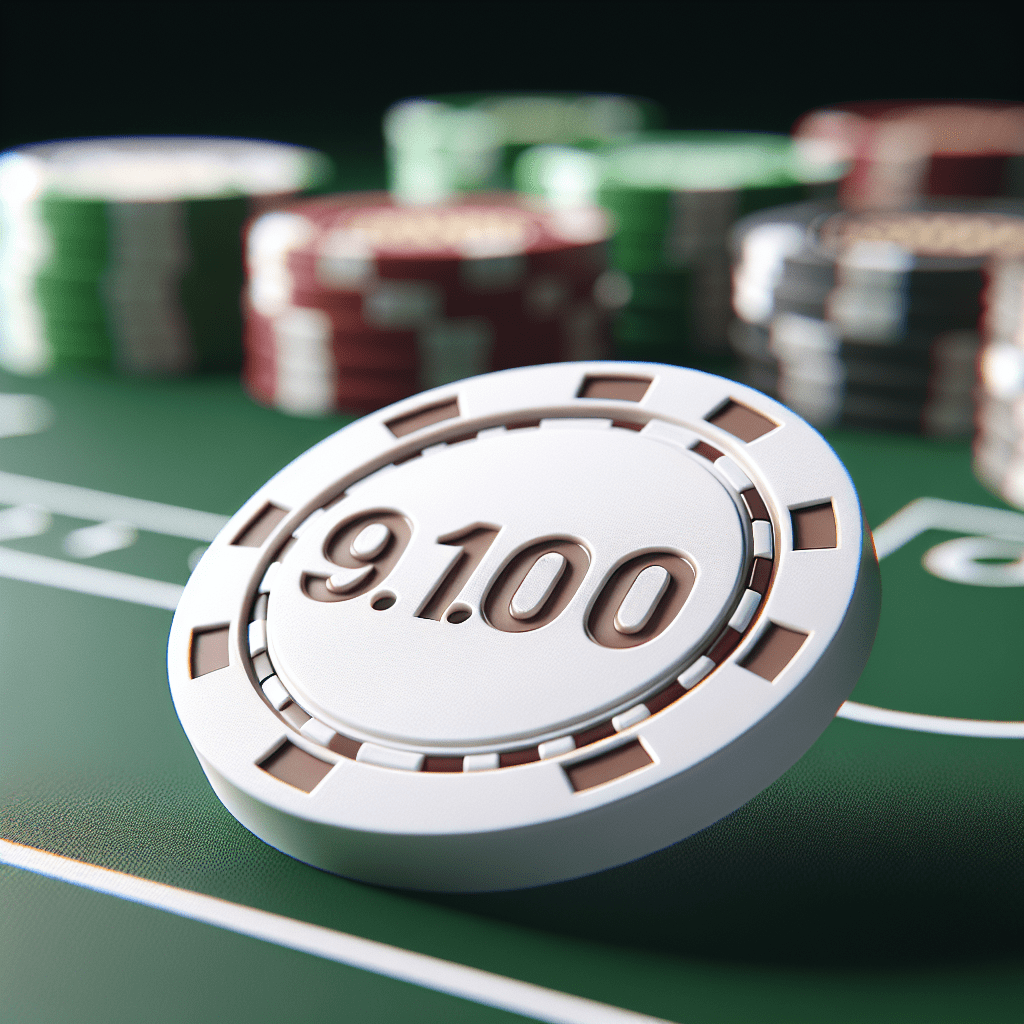 How much is a white chip worth in poker