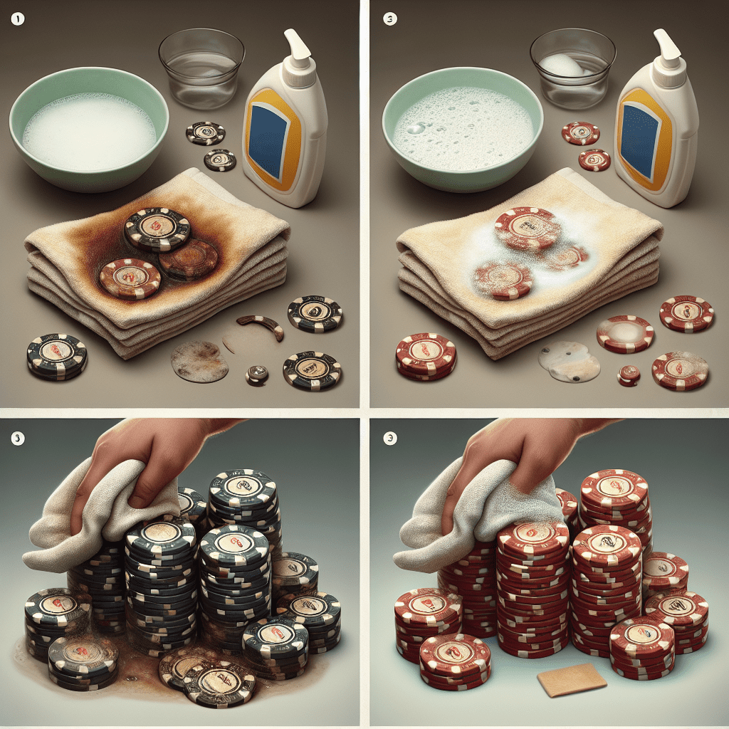 How to clean clay poker chips