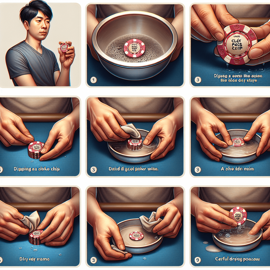 How to clean clay poker chips