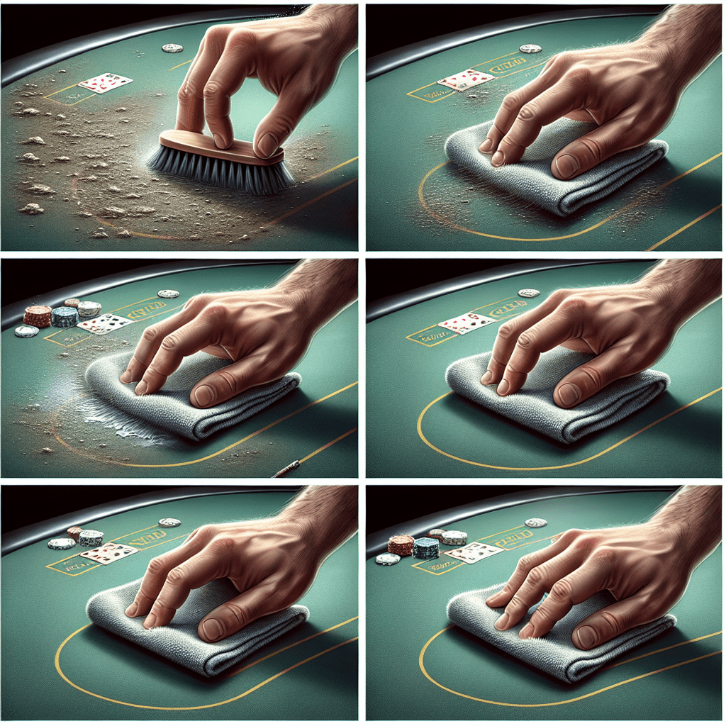 How to clean poker table speed cloth