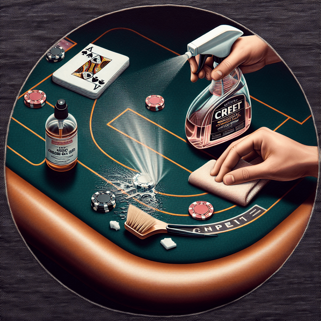 How to clean poker table speed cloth