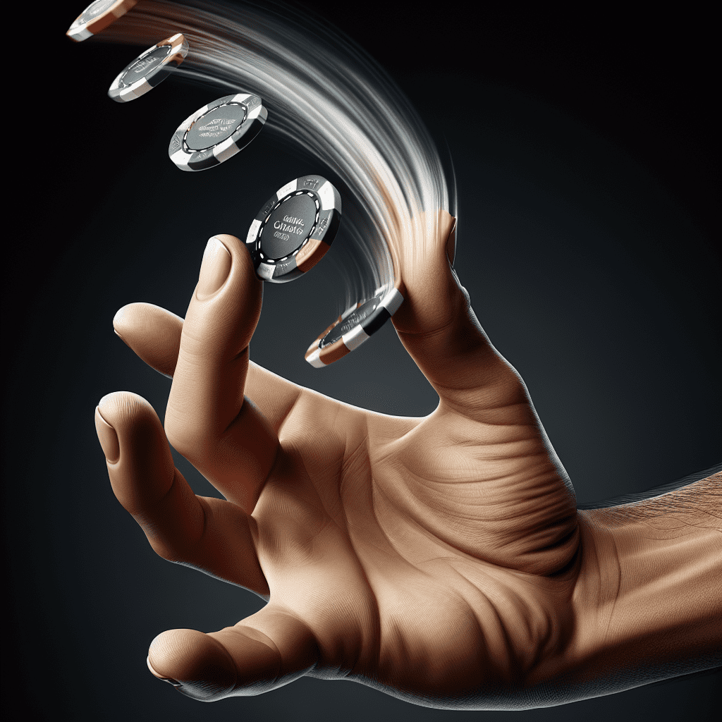 How to flip a poker chip in your fingers