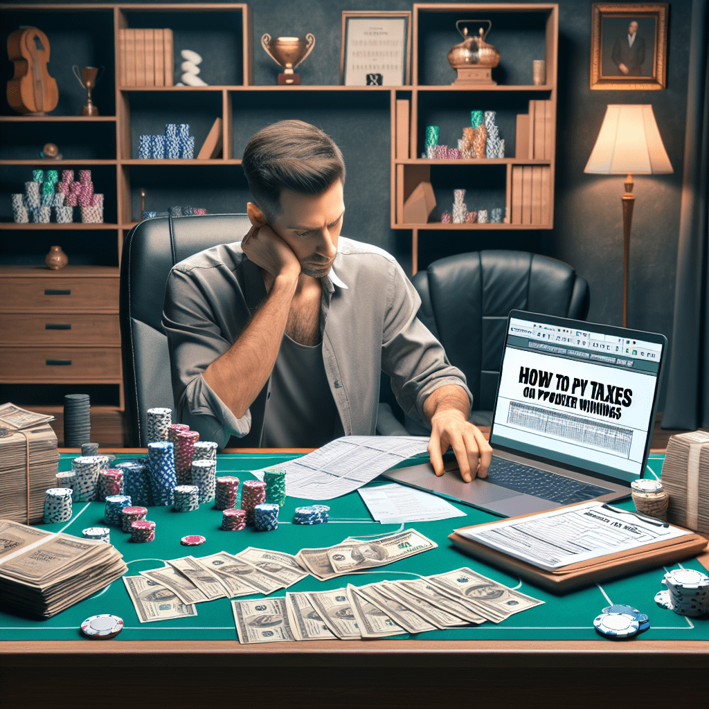 How to pay taxes on poker winnings
