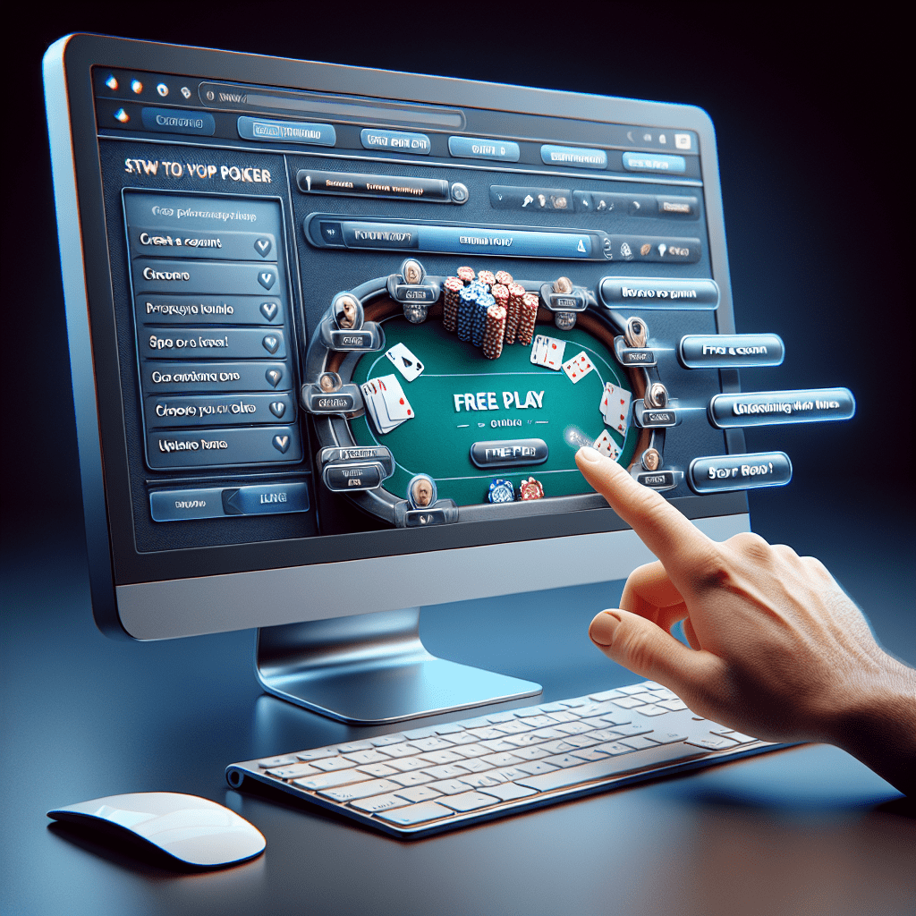 How to play free poker online