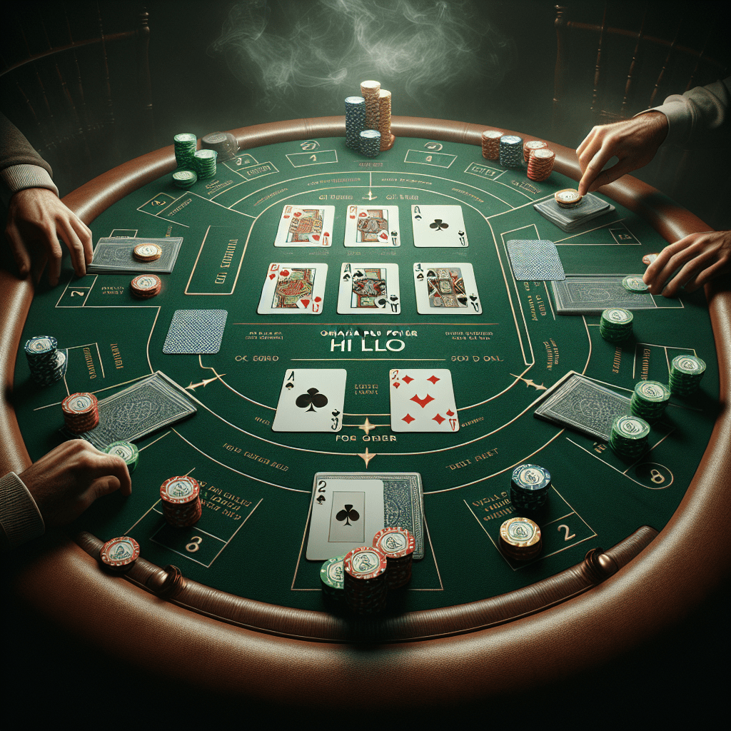 How to play Omaha poker hi lo