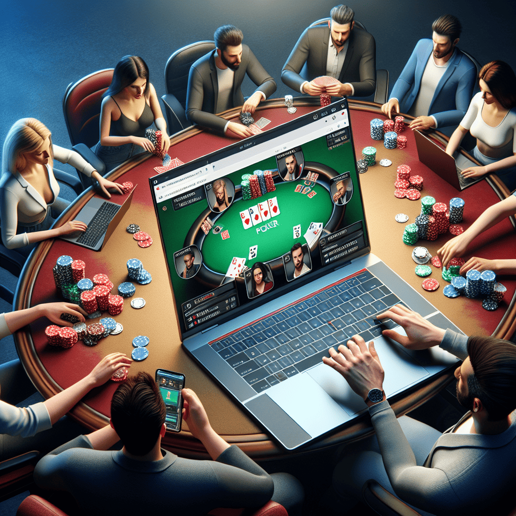 How to play online poker on Laptop with real people