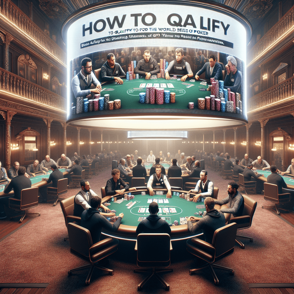 How To Qualify For The World Series Of Poker